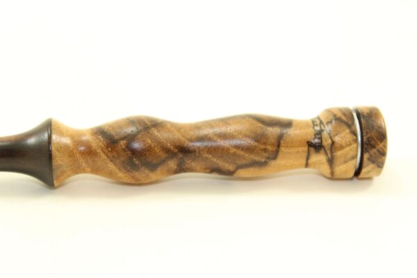 Fancy Macassar Ebony and Spalted Hackberry Striker - Image 3